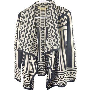 Anthropologie Staring At Stars Boho Waterfall Cardigan Sweater Boho Sz S EUC